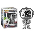 DC Batman Arkham Asylum The Joker Silver Chrome Pop! Vinyl Figure DAMAGED BOX