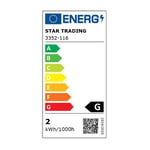 Star Trading LED-Lampa E14 Kron vriden Klar 2w 150lm 3000K DimbarStar