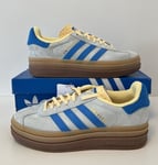 Adidas Gazelle Bold W Blue Yellow Size UK 7 IE0430 Brand New