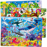 300 Pièces Enfant Puzzle 3 4 5 Ans - 3 Jigsaw Puzzle pour Fille et Garçon par Quokka - Licorne Princesse et Animaux Jeux Educatif - Cadeau Jouet 6 7 8 10 Ans