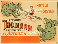 THOMANN VéLO/CYCLES Rzso - POSTER HQ 50x70cm d'une AFFICHE VINTAGE