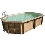 Piscine bois Océa 550 x 355 x 120 cm - Couleur liner: Sable