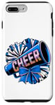 Coque pour iPhone 7 Plus/8 Plus Mégaphone Bleu et Pompons de l'Équipe de Cheerleading