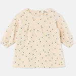 Cozmo Polka Dot Velour Klänning Stone |  | 12 months