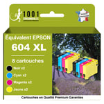 Pack  8 cartouches compatibles Epson 604 XL Série Ananas