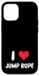 Coque pour iPhone 12/12 Pro I Love Jump Rope - Cœur - Jumping Jumping