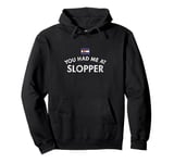 Slopper Cheeseburger Hamburger Red Green Chili Sauce Bun Hot Pullover Hoodie