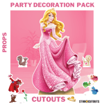 Disney Princess Aurora Sleeping Beauty Giant Party Photo Prop Cutout Decoration