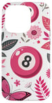 iPhone 14 Pro Retro Pink Lucky Disco 8 Ball For Women Case