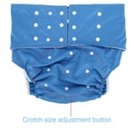 Washable Adult Pocket Nappy Cover Adjustable Reusable Diaper Cloth Dark Blue