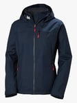 Helly Hansen Crew Hooded Midlayer Jacket 2.0 - Dame - Blå - XXL