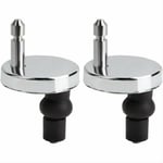 Alovez - Lot de 2 Fixation Abattant wc Universelles Abattant de Toilettes Charnire Couvercle de Toilettes Abattant Fixations Abattant de Toilettes