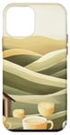 Coque pour iPhone 12 mini Tasses De Café Sur Collines Art