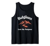 Lost On Purpose Belgium Travel Vacation Belgium Tank Top