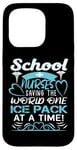 Coque pour iPhone 15 Pro School Nurses Saving The World One Ice Pack At A Time