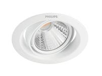 Philips Funksjonell Innfelt Spot, Innsunket Spotlight, Ikke-Utskiftbare Pærer, 1 Ampuller, Led, 4000 K, Hvit