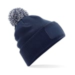 Beechfield Snowstar printers beanie - French Navy/Light Grey - One Size