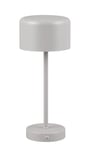 Reality Leuchten Lampe de table à piles LED Jeff R59151177, métal gris ultime, avec LED de 1,5 watt, 4x tactile