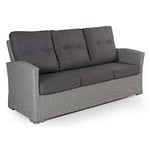 Brafab Ashfield 3-sits soffa konstrotting grå tyg