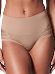 Spanx Women's Illusion Lace Hi-Hipster Underwear, Opaque, Cafe AU Lait, XS