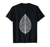 One Line Art Drawing Mango Leaf T-Shirt