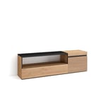 Skraut Home | Meuble TV | Banc Télé | Grand Espace de Rangement | 150x45x35cm | pour Les TV jusqu'à 65" | Meubles de Salon | Style Moderne | Chêne