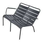 Fermob - Luxembourg Duo Low Armchair Anthracite 47 - Utomhusfåtöljer