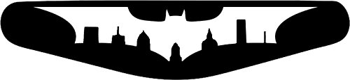 Autocollant pour barre lumineuse de manette PlayStation PS4 Motif au choix Batman City (schwarz) noir