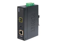 Planet Igtp-805At - Fibermediekonverterare - 1Gbe - 10Base-T, 1000Base-Lx, 1000Base-Sx, 100Base-Tx, 1000Base-T - Sfp (Mini-Gbic) / Rj-45