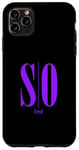 Coque pour iPhone 11 Pro Max Motif violet SO Fresh