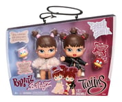 Bratz Babyz Twiins Poupées Phoebe and Roxxi - Pack de 2 Poupées Mannequins à Collectionner, avec Animaux, Petites Poupées Mignonnes avec Tenues Stylées - Enfants de + de 6 Ans