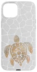 Coque pour iPhone 15 Plus Aquarelle jaune orange tortue blanche assortie