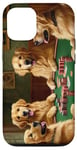 iPhone 12/12 Pro Dogs Playing Poker Dog Golden Retriever Retrievers Card Case