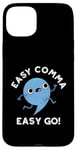 Coque pour iPhone 15 Plus Easy Comma Easy Go Jeu de mots amusant de ponctuation