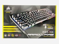 Corsair K65 RAPIDFIRE CherryMX Speed RGB COMPACT- Japanese Gaming Keyboard -