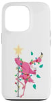 iPhone 13 Pro Pink Flamingo Christmas Case