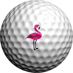 Golfdotz Golf Ball Markers - Golf Accessories Ball Marker - Golf Ball Stamp and Golf Ball Stencil Alternative - All Creatures Great & Small Collection - Flamingo