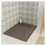 Receveur de douche béton 80x100 cm gris JOSEPH