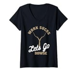 Womens Dowsing Rods - Water Divining Paranormal Dowsing V-Neck T-Shirt