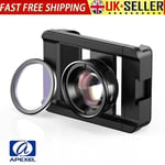 APEXEL Mobile Phone 100mm Macro Lens 10X + CPL Filter Kit for iPhone 14/13/12/11