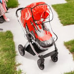 Universal Baby Pushchair Stroller Raincover Clear Rain Cover Pram Buggy w Window