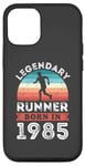 Coque pour iPhone 12/12 Pro Legendary Runner born 1985 40e anniversaire cadeaux course