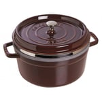 Staub La Cocotte Pata höyrystimellä Pyöreä 26 cm, Valurauta Grenadiini punainen 40510-600-0