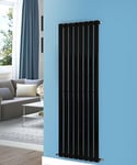 NRG 1600x544 Vertical Flat Panel Designer Radiators Central Heating Rad Black