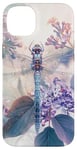 iPhone 14 Plus Dragonfly Surrounded by Lilac Flowers and Leaves Case