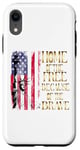 Coque pour iPhone XR T-shirt design Home Of The Free Because Of The Brave