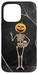 iPhone 14 Pro Max Spooky Halloween Skeleton Jack-O-Lantern Pumpkin Head Skull Case