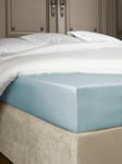 De Witte Lietaer Bumblebee Drap Housse, Coton, Bleu Ice Blue, 80 x 200 x 30 cm