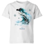 Frozen 2 Nokk Water Silhouette Kids' T-Shirt - White - 3-4 Years - White