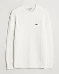 Lacoste Cotton Cable Sweater Flour